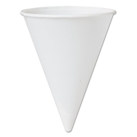 Dart Bare Treated Paper Cone Water Cups, 4 1/4oz, White, PK5000 42BR-2050